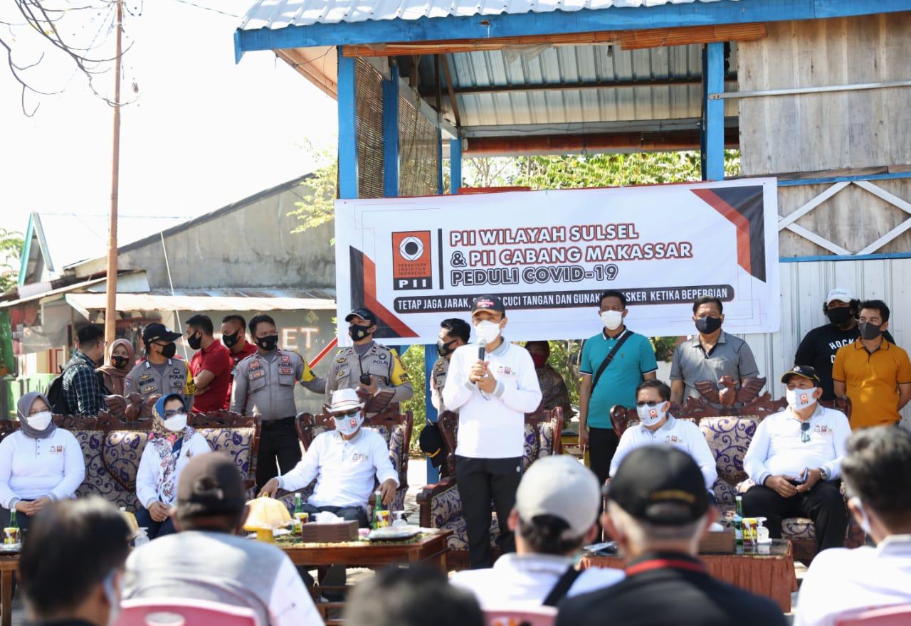 Sosialisasi Masker, Prof Nurdin dan Prof Rudy Dialog dengan Warga Pulau Lae-Lae