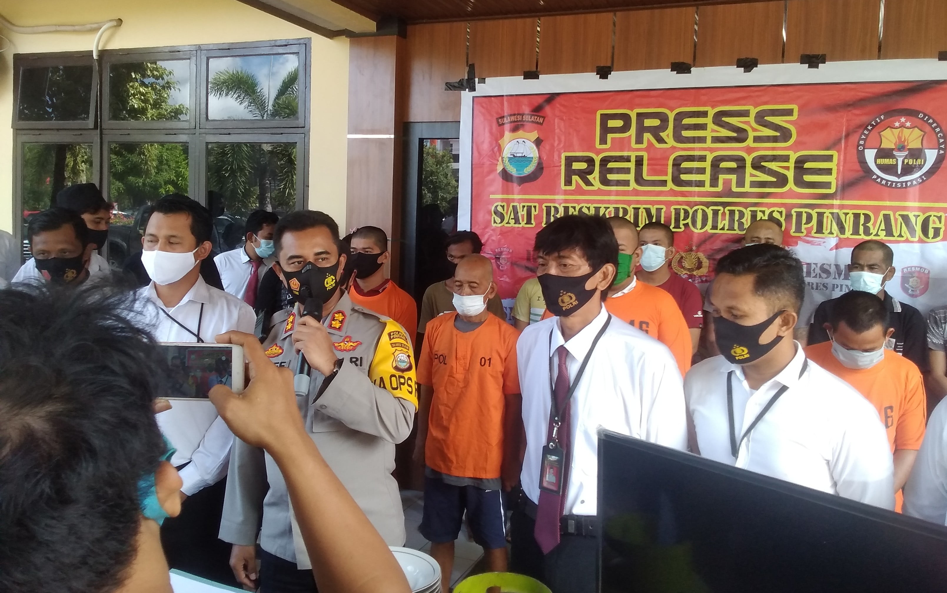 Ops Sikat Lipu 2020, Polres Pinrang Ungkap Dua Belas Kasus
