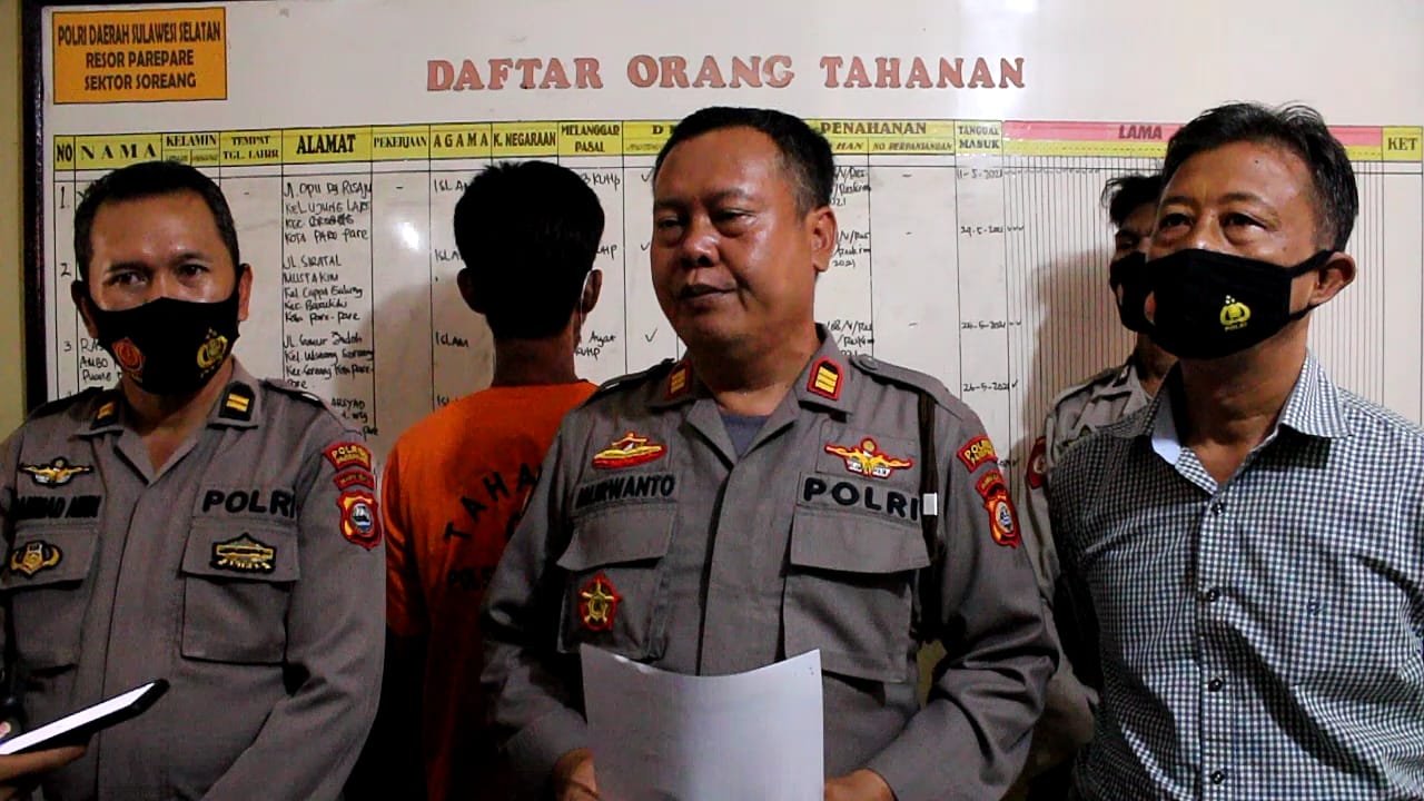 Hanya Karena Cemburu, Pria di Parepare Tikam Tetangganya Pakai Pisau Dapur