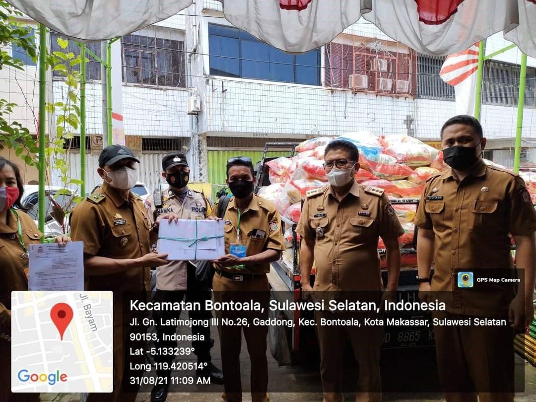 Bansos Covid-19 Disalurkan di Tujuh Kelurahan di Bontoala