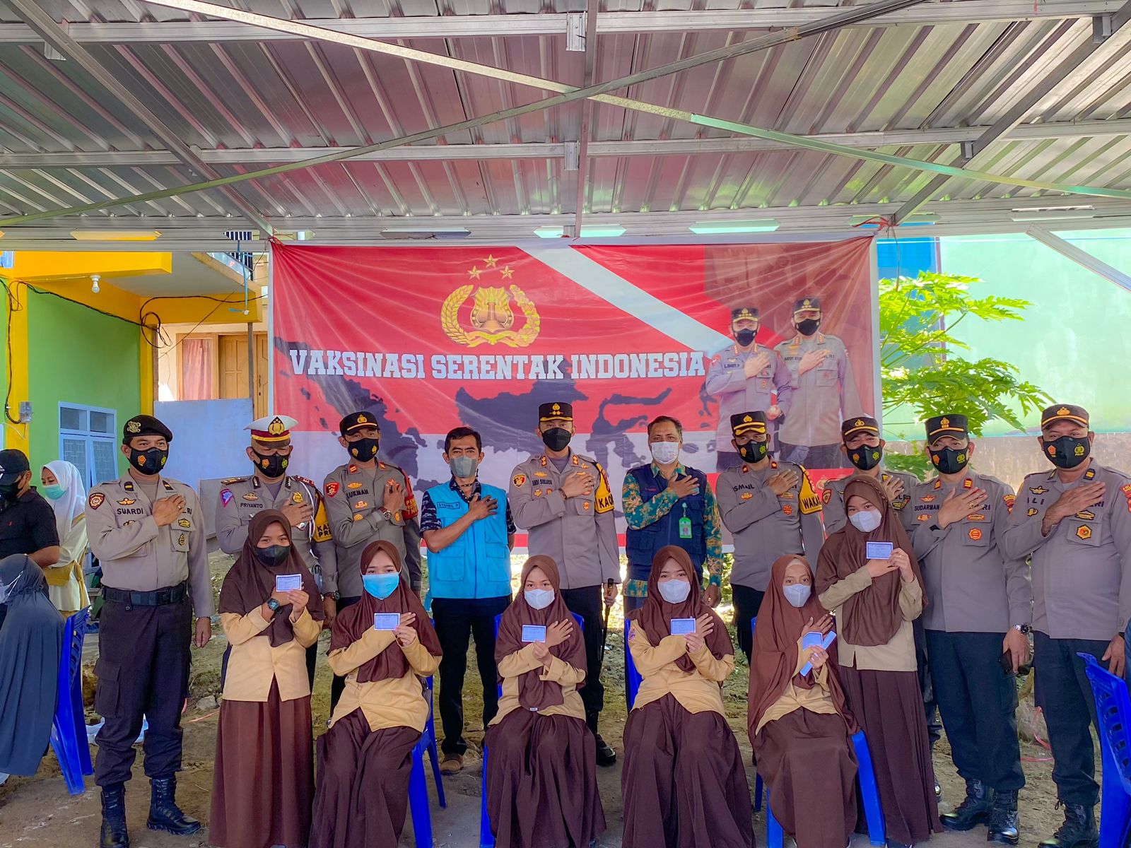 Warga Antusias Ikuti Gebyar Vaksinasi Presisi Serentak Polres Enrekang