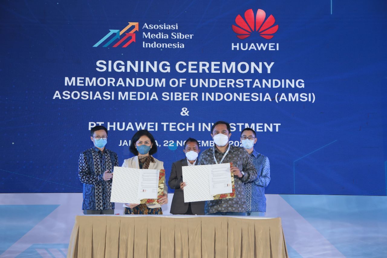 Huawei dan AMSI Jalin Sinergi Tingkatkan Kecakapan Digital Media Siber di Indonesia