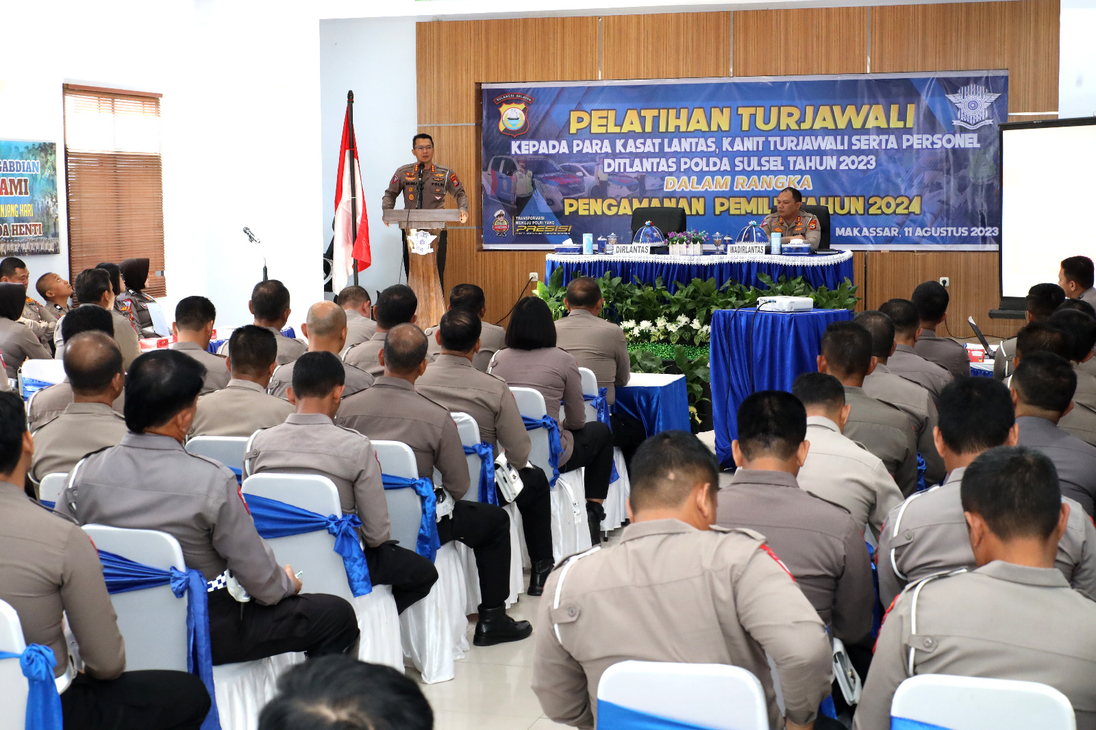 Kesiapan Ditlantas Polda Sulsel Hadapi Pemilu Tahun 2024, Tingkatkan Profesionalisme Personel