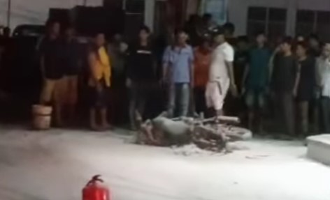 Motor Hangus Terbakar di SPBU Pannampu Usai Mengisi BBM