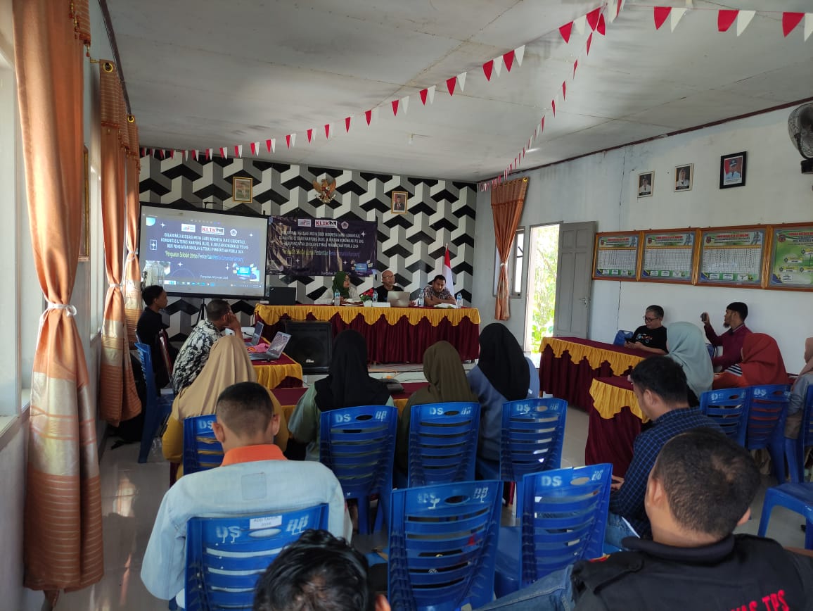 AMSI, Klik dan Jurusan Komunikasi UNG Beri Penguatan Sekolah Literasi Pemberitaan Pemilu