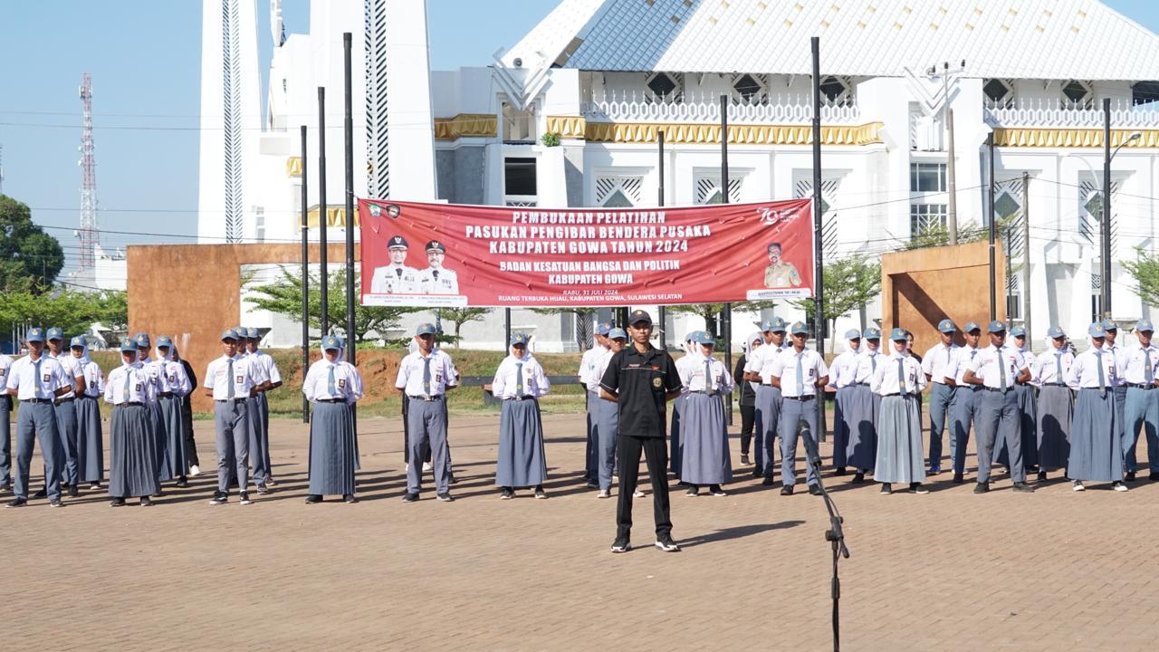 Jelang HUT Ke-79 RI, 70 Peserta Calon Paskibraka Gowa Mulai Latihan