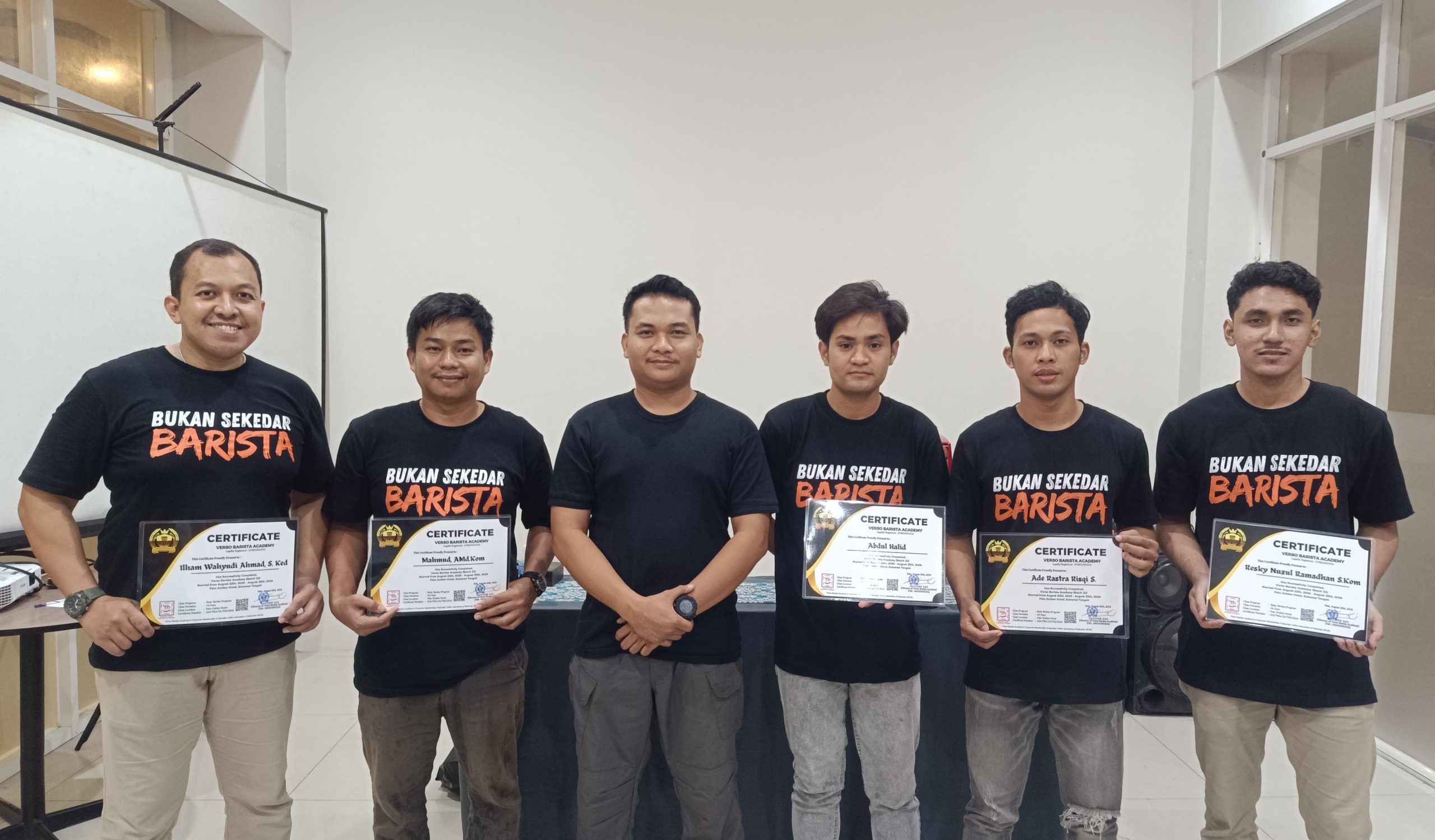 Kursus Barista Kota Palu Batch 22 Sukses Diselenggarakan Verso Barista Academy