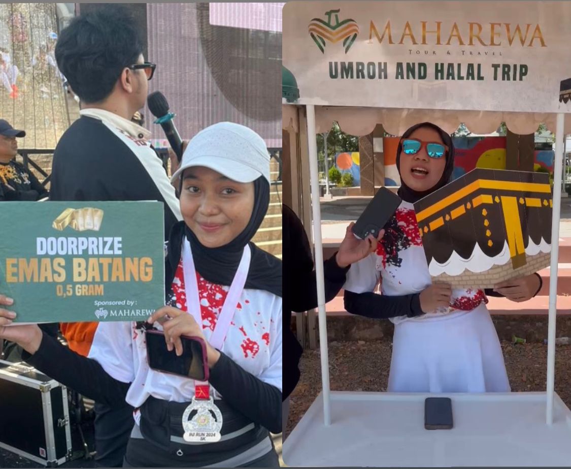 Maharewa Travel Akan Berangkatkan Pemenang Doorprize Umroh INI Run
