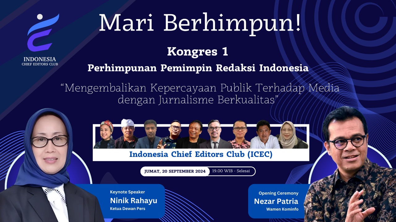Kongres I ICEC: Wujudkan Jurnalisme Berkualitas dan Bertanggung Jawab