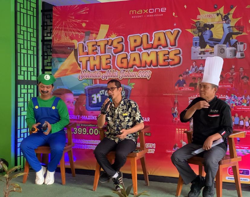 Tema Let’s Play the Games Meriahkan Malam Tahun Baru di One Hotel Makassar