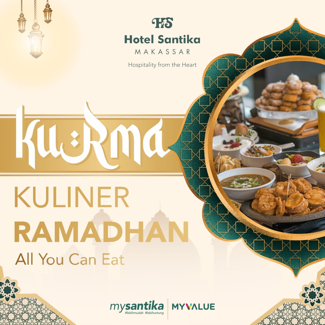 Paket Buka Bersama Bertemakan Kurma di Hotel Santika Makassar