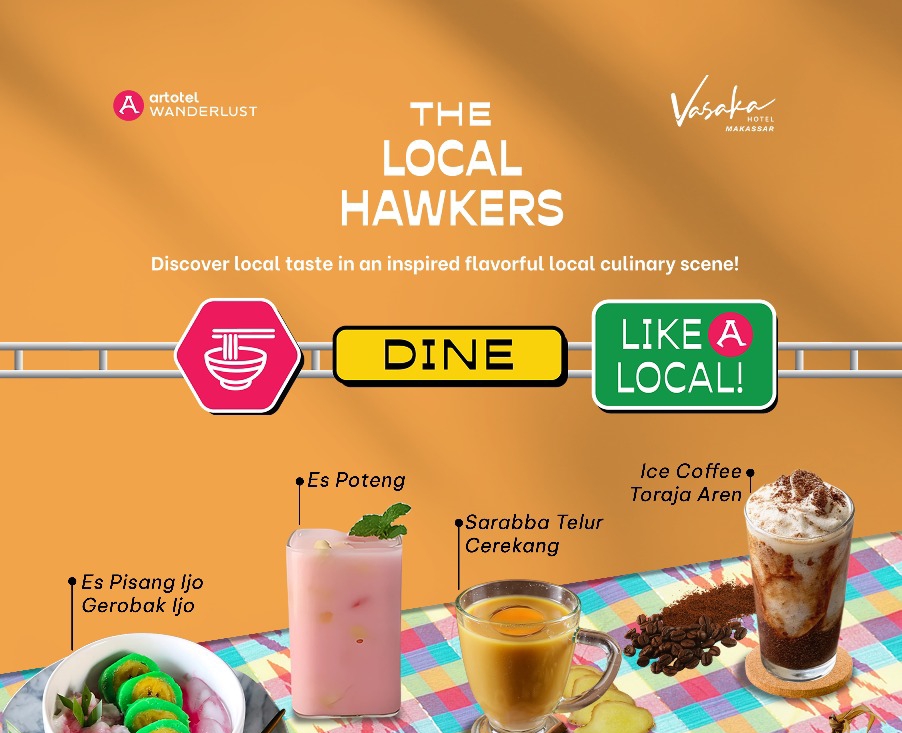Famous Hawker, Sajian Lagendaris Makassar Hadir di Vasaka Hotel Makassar